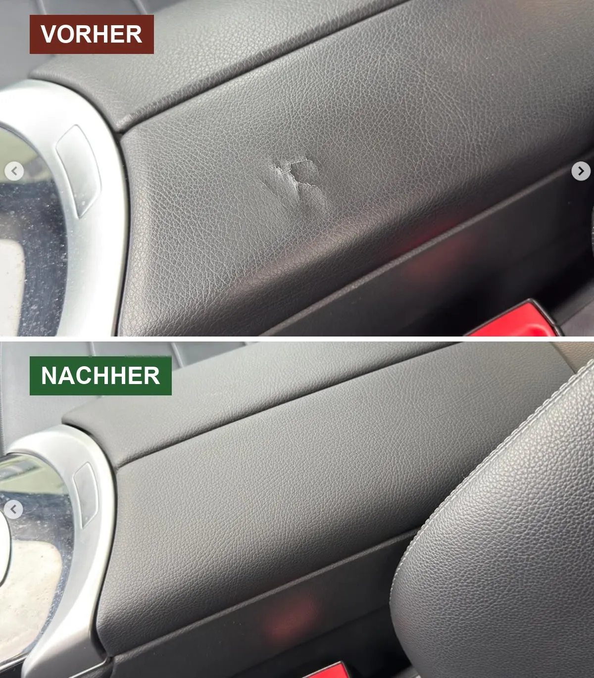 Auto: Vorher-Nachher-Vergleich